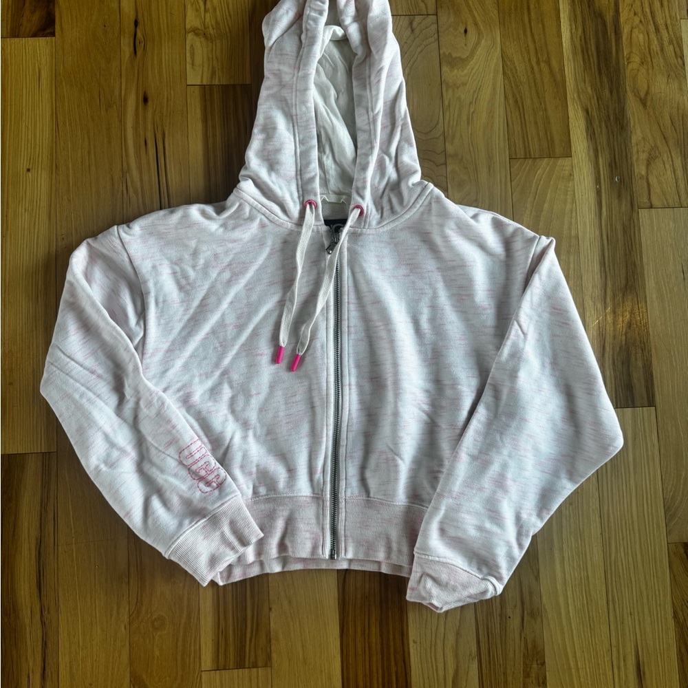 UGG Light Pink Cropped Hoodie
